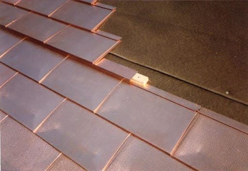 Hand-formed copper roofing detail — project 6