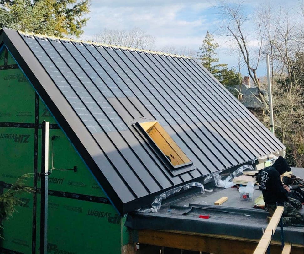 Metal roofing panel profile sample — 2