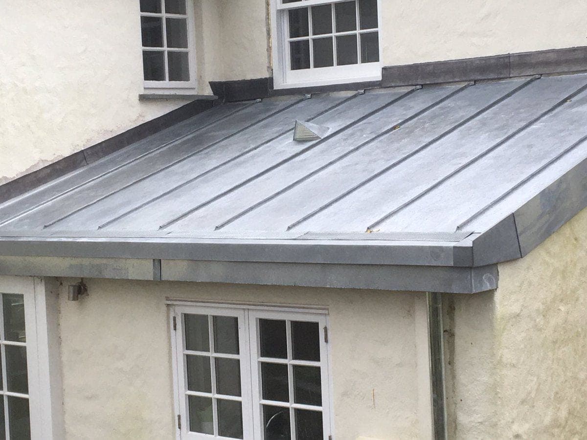 Zinc metal roofing project — 1