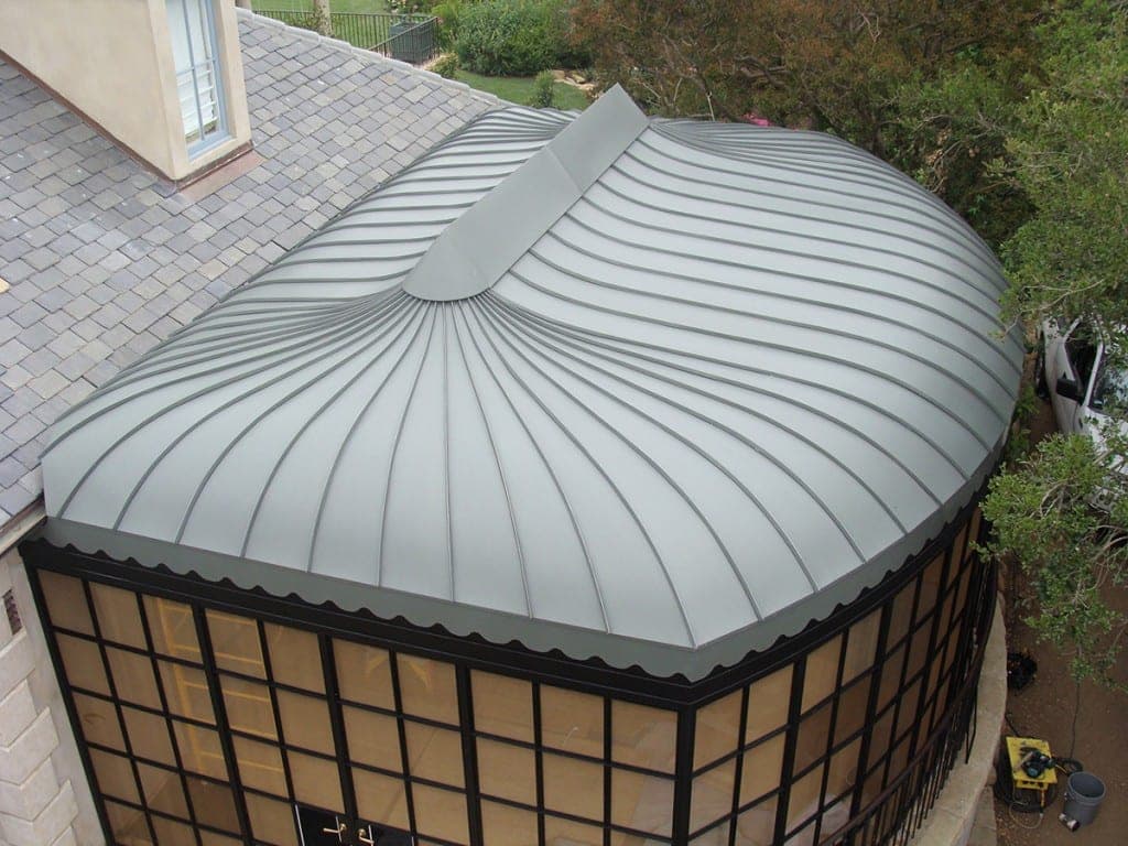 Zinc metal roofing project — 5
